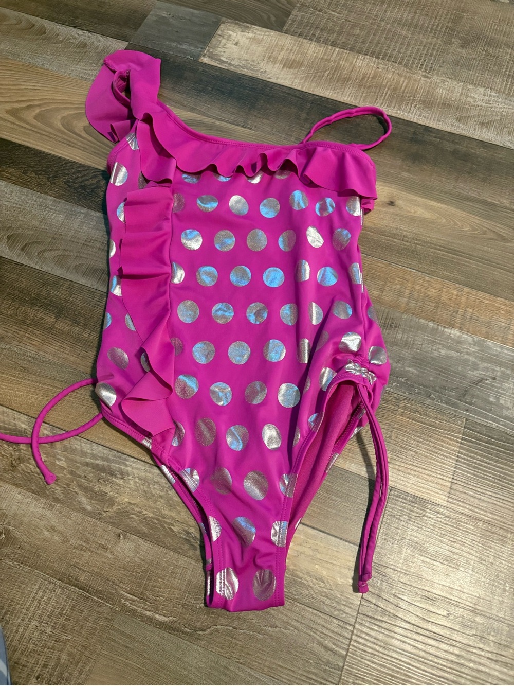Justice Bright Pink Girls' Swim or Activewear Top